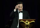 El primer ministro brit&aacute;nico, David Cameron, propone un brindis durante la cena de gala en la Casa Blanca