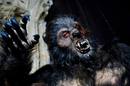 Primer plano de los espectaulares maquillajes de Lobos de Arga