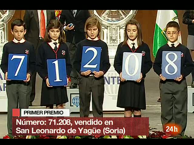 Ir al Video&nbsp;El primer premio de 'El ni&ntilde;o' para el 71.208 vendido en Soria
