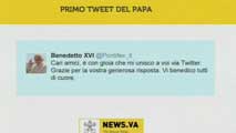 Ir al Video&nbsp;El primer tuit del Papa