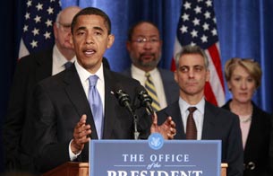 Ver v&iacute;deo  'Primera comparecencia de Barack Obama ante la prensa como presidente electo'