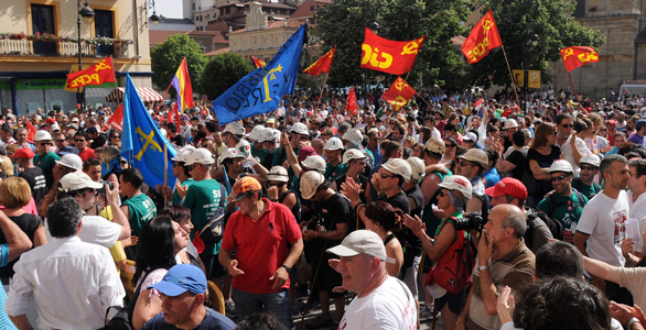 MINEROS LEONESES Y ASTURIANOS LLEGAN A LE&Oacute;N