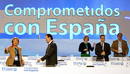 El presidente del Gobierno y del PP, Mariano Rajoy (2i), junto a la presidenta de Arag&oacute;n, Luisa Fernanda Rudi (i).