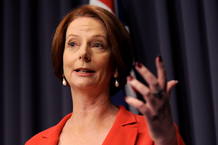 La primera ministra de Australia, Julia Gillard consolida su liderazgo en la votaci&oacute;n intena de febrero de 2012