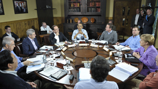 Ver v&iacute;deo  'Primera reuni&oacute;n del G8 en Camp David'