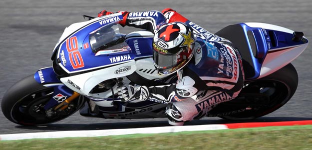 El piloto espa&ntilde;ol de MotoGP Jorge Lorenzo (Yamaha) en pista