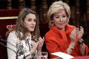 La princesa de Asturias y la presidenta de la Comunidad Aut&oacute;noma de Madrid, Esperanza Aguirre