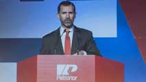 Ir al Video&nbsp;El pr&iacute;ncipe Felipe inaugura la nueva planta de Petronor en Bizkaia