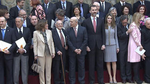 Los príncipes de Asturias entregan los Premios Nacionales de Cultura 2011 y 2012