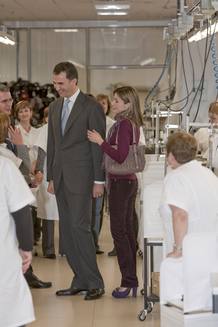 Los Pr&iacute;ncipes de Asturias visitan la sede central de la multinacional Inditex en Arteixo, A Coru&ntilde;a