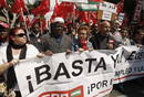 PROTESTA CONTRA LOS RECORTES DEL GOBIERNO