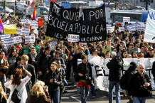 Protesta contra los recortes en educaci&oacute;n