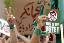 Protesta en las calles de Ir&aacute;n