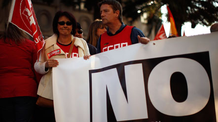 Protesta en M&aacute;laga contra la reforma laboral