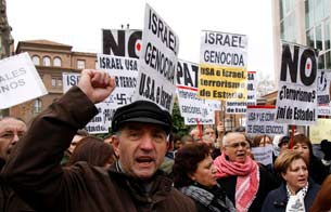 Ver v&iacute;deo  'Protestas contra el ataque israel&iacute; sobre Gaza'