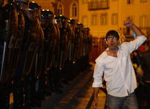 Protestas contra los recortes en Portugal