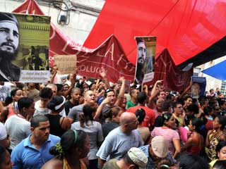 Ver v&iacute;deo  'Protestas en Cuba por los derechos humanos'