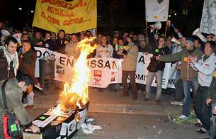 Ver v&iacute;deo  'Protestas por el ERE de Nissan'