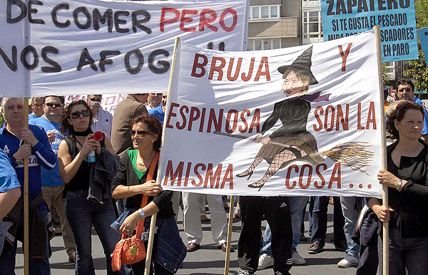 Los afectados por el gas&oacute;leo protestan en las calles