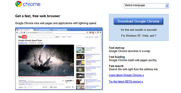 Ya se puede descargar la versi&oacute;n estable de Google Chrome 10