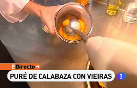 Espa&ntilde;a Directo - Pur&eacute; de calabaza con vieiras