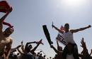 Relatives of people who died during Egypts revolution, react after a court sentenced deposed president Hosni Mubarak to life in prison, in Cairo