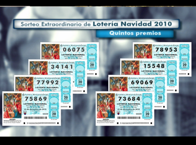 La mitad de los ocho quintos premios son n&uacute;meros muy altos, son setenta miles