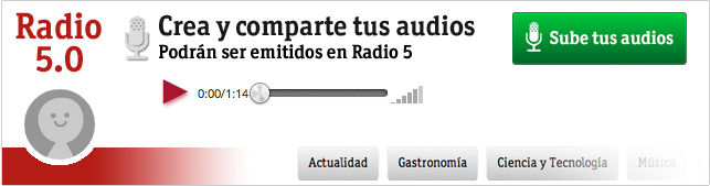 Radio 5.0, crea y comparte tus audios