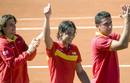Nadal, junto a sus compa&ntilde;eros David Ferrer y Nicol&aacute;s Almagro.