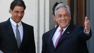 Ver v&iacute;deo  'Rafa Nadal, recibido por el presidente chileno'