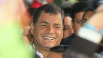 Ir al Video&nbsp;Rafael Correa gana las elecciones presidenciales en Ecuador