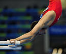 Rafael Martinez of Spain competes in the mens qualification parallel bars during the artistic gymnastics competition at the Beijing 2008 Olympic Games