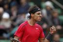 Rafael Nadal celebra lo que puede ser el &uacute;ltimo punto antes de la victoria final ante Novak Djokovic. El s&eacute;ptimo Roland Garros est&aacute; a un paso.