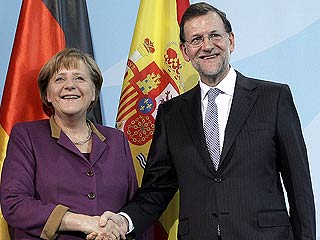 Ver v&iacute;deo  'Rajoy, ante Merkel: "Hay que conciliar la reducci&oacute;n del d&eacute;ficit con pol&iacute;ticas que estimulen el crecimiento y el empleo"'