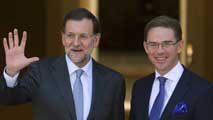 Ir al Video&nbsp;Rajoy traslada a Katainen, primer ministro finland&eacute;s, el compromiso de Espa&ntilde;a con el d&eacute;ficit