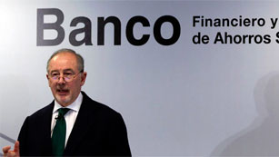 Rato anuncia el inter�s de Bankia en la compra de Unnim