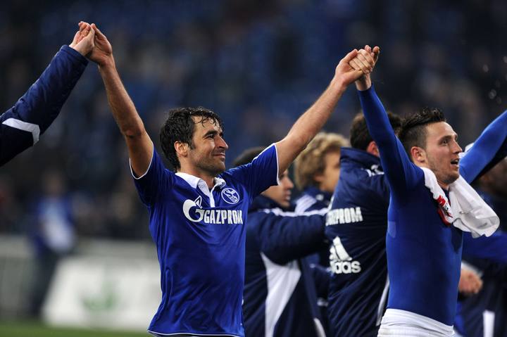 Ra&uacute;l, con el Schalke