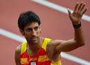 Reacci&oacute;n de Antonio Manuel Reina al final de los 800m de atletismo.
