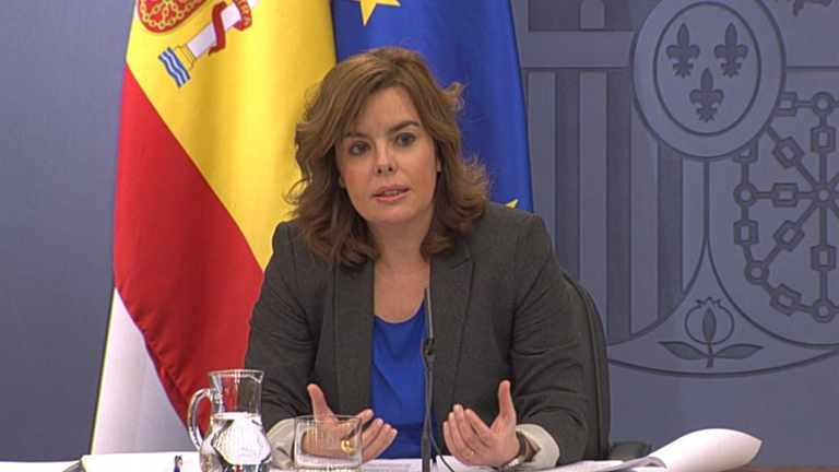 La vicepresidenta del gobierno ha pedido reflexi&oacute;n a los sindicatos