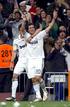 Los jugadores del Real Madrid, Gonzalo Higuain y Javi Garc&iacute;a, celebran el tercer gol del equipo blanco.