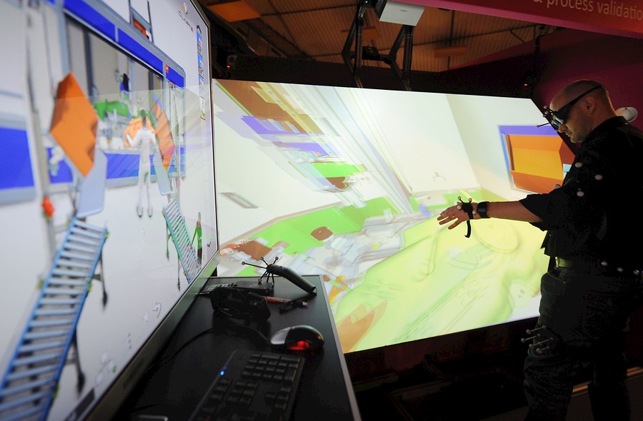 Realidad virtual para transportar materiales