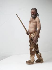 Reconstrucci&oacute;n de Oetzi, el hombre de los hielos
