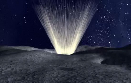 Recreaci�n de la misi�n LCROSS: impacto en la Luna en busca de agua