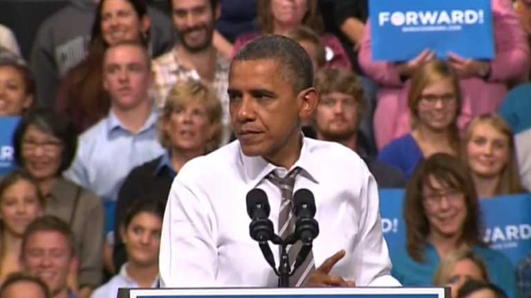 Obama defiende en Ohio su pol&iacute;tica econ&oacute;mica