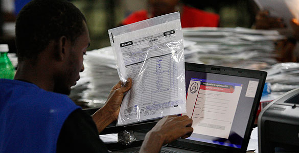 Recuento de las votaciones en Haití Recuento de las votaciones en Haití