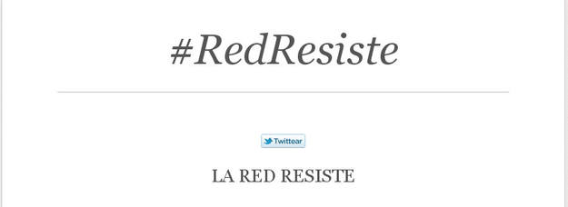 Una de las p&aacute;ginas creadas contra la aprobaci&oacute;n del reglamento de la ley Sinde