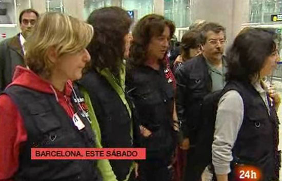 Regresan cuatro compa&ntilde;eras de los cooperantes secuestrados