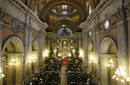 Relatives and friends of passengers of Air Frances flight AF447 pray at Candelaria cathedral in Rio de Janeiro