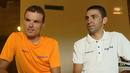 Los dos corredores españoles pertenecientes al equipo holandés Rabobank protagonizan el reportaje Parejas.