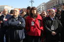 REPRESENTANTES DEL PSOE EN LA MANIFESTACION QUE HA CONGREGADO A MEDIO MILLON DE PERSONAS EN MADRID PARA PROTESTAR POR LA REFORMA LABORAL